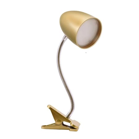 Energetic Lighting 11'' Desk Lamp with LED Chips, Gold, Cool White Light, ETL Listed MTSL1001BJG